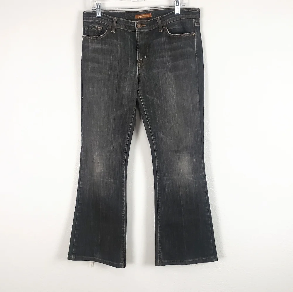 David Kahn Washed Black Mid Rise Flare Jeans Size 31×31 - Picture 2 of 16
